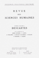Revue des Sciences Humaines, n°61/janvier - mars 1951