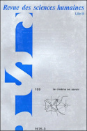 Revue des Sciences Humaines, n°159/juillet - septembre 1975