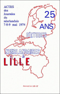 Actes des Journées du néerlandais 7-8-9 mai 1974