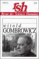 Revue des Sciences Humaines, n°239/juillet - septembre 1995