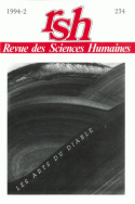 Revue des Sciences Humaines, n°234/avril - juin 1994