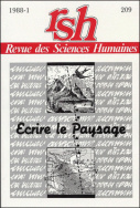 Revue des Sciences Humaines, n°209/janvier - mars 1988