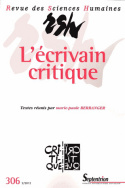 Revue des Sciences Humaines, n°306/avril - juin 2012