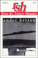 Revue des Sciences Humaines, n°237/janvier - mars 1995