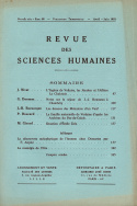Revue des Sciences Humaines, n°66/avril - juin 1952