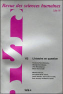 Revue des Sciences Humaines, n°172/octobre - décembre 1978