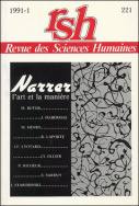 Revue des Sciences Humaines, n°221/janvier - mars 1991