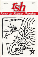 Revue des Sciences Humaines, n°233/janvier - mars 1994