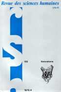 Revue des Sciences Humaines, n°160/octobre - décembre 1975