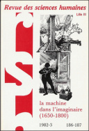 Revue des Sciences Humaines, n°186-187/avril - septembre 1982