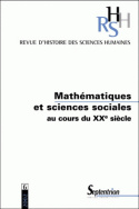RHSH n°6 - Mathematiques et Sciences sociales au cours du XX<sup>e</sup> siècle
