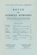 Revue des Sciences Humaines, n°71/juillet - septembre 1953