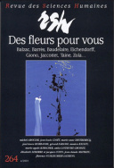Revue des Sciences Humaines, n°264/octobre - décembre 2001
