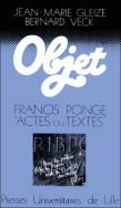 Francis Ponge - 'actes ou textes'