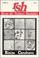 Revue des Sciences Humaines, n°216/octobre - décembre 1989