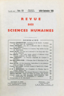Revue des Sciences Humaines, n°131/juillet - septembre 1968