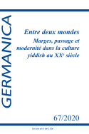Germanica, n° 67 | 2<sup>e</sup> semestre 2020