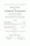 Revue des Sciences Humaines, n°49/janvier - mars 1948