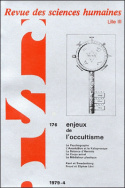 Revue des Sciences Humaines, n°176/octobre - décembre 1979