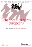 Revue des Sciences Humaines, n°337/janvier-mars 2020