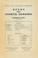 Revue des Sciences Humaines, n°96/octobre - décembre 1959