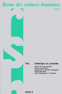 Revue des Sciences Humaines, n°150/avril - juin 1973