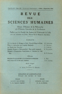 Revue des Sciences Humaines, n°59/juillet - septembre 1950