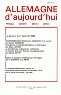 Allemagne d'aujourd'hui, n°145/juillet - septembre 1998