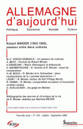 Allemagne d'aujourd'hui, n°165/juillet - septembre 2003