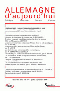 Allemagne d'aujourd'hui, n°177/juillet - septembre 2006