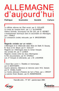 Allemagne d'aujourd'hui, n°167/janvier - mars 2004