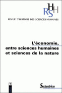 RHSH n°7 - L'économie, entre sciences humaines et sciences de la nature