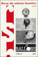 Revue des Sciences Humaines, n°200/octobre - décembre 1985