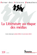 Revue des Sciences Humaines, n°331/juillet-septembre 2018