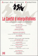 Revue des Sciences Humaines, n°240/octobre - décembre 1995