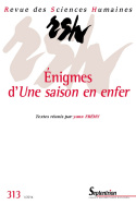 Revue des Sciences Humaines, n°313/janvier - mars 2014