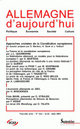 Allemagne d'aujourd'hui, n°164/avril - juin 2003