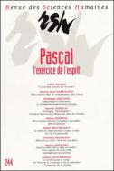 Revue des Sciences Humaines, n°244/octobre - décembre 1996