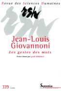 Revue des Sciences Humaines, n°339/juillet-septembre 2020