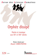 Revue des Sciences Humaines, n°329/janvier-mars 2018