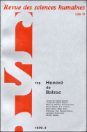 Revue des Sciences Humaines, n°175/juillet - septembre 1979