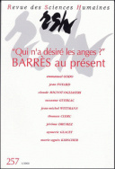 Revue des Sciences Humaines, n°257/janvier - mars 2000