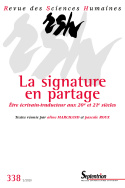 Revue des Sciences Humaines, n°338/avril-juin 2020