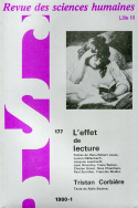 Revue des Sciences Humaines, n°177/janvier - mars 1980