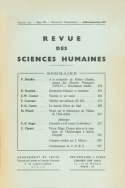 Revue des Sciences Humaines, n°95/juillet - septembre 1959