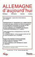 Allemagne d'aujourd'hui, n°166/octobre - décembre 2003