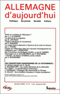 Allemagne d'aujourd'hui, n°157/juillet - septembre 2001