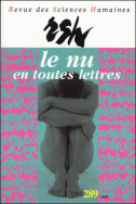 Revue des Sciences Humaines, n°289/janvier - mars 2008