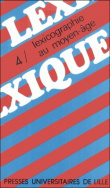 Lexique 4/ Lexicographie au moyen-âge