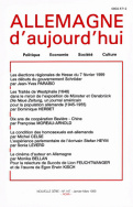 Allemagne d'aujourd'hui, n°147/janvier - mars 1999